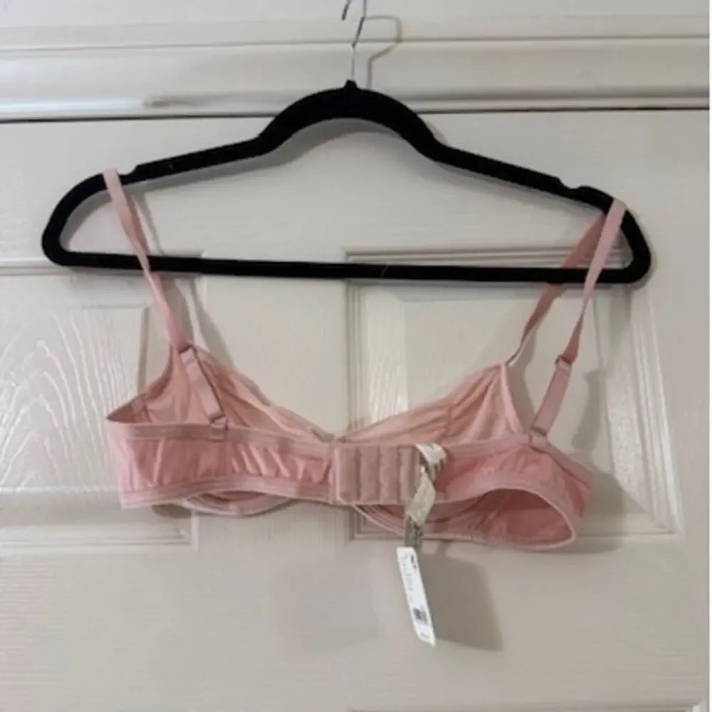 intimately free people heart throb underwire bra silver pink women size x-small